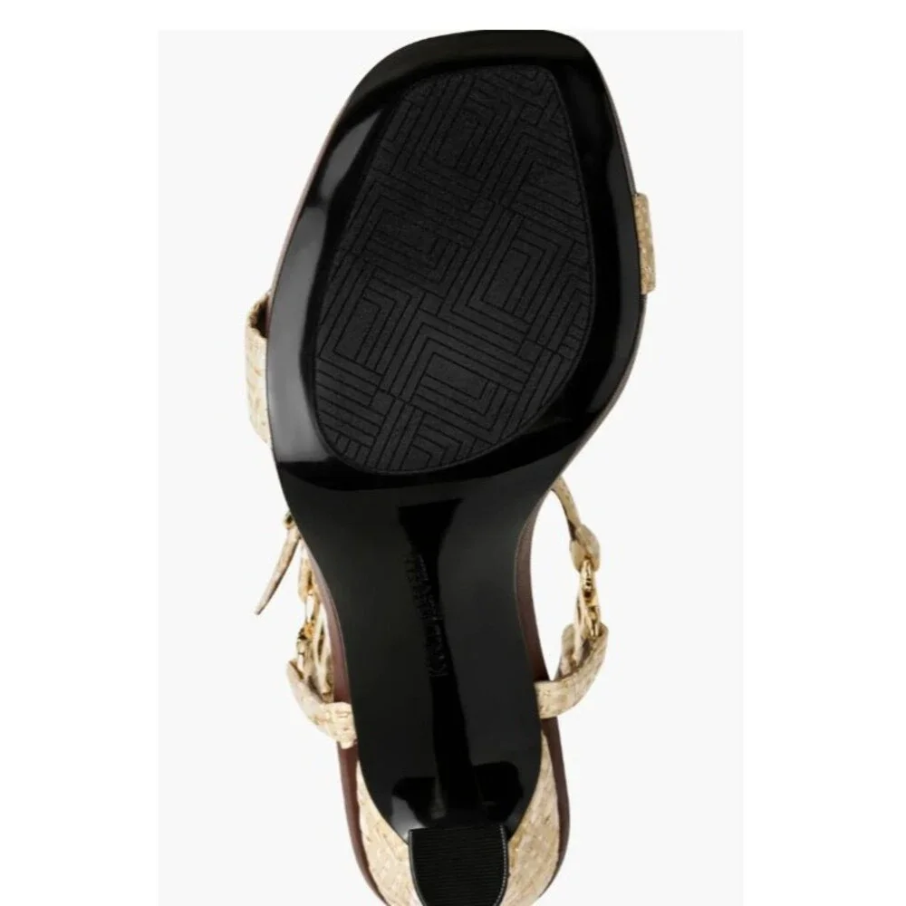 Karl Lagerfeld Womens CYBIL Ankle Strap Dressy Heels U.S 8.5 Medium (New)
